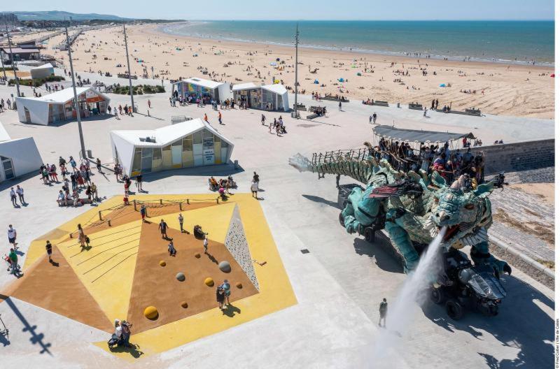 Ferienwohnung LAzur Du Dragon Calais Exterior foto